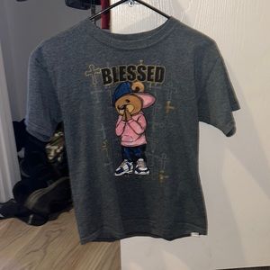Grey teddy bear shirt (good quality)